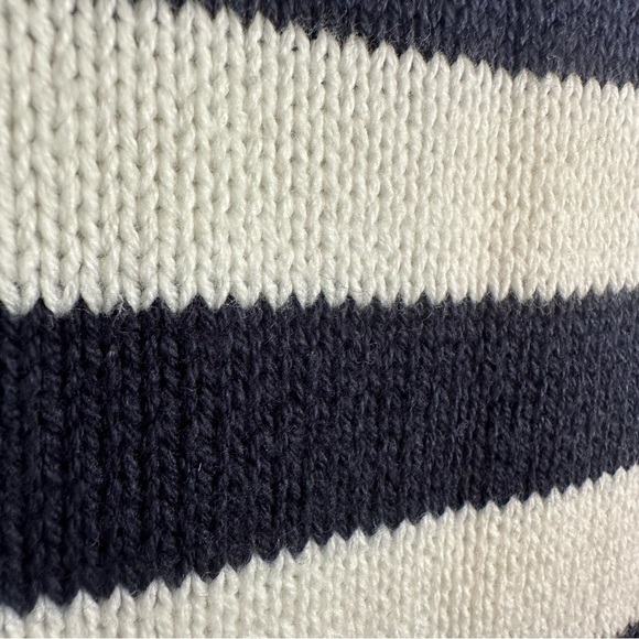 NWT Sail to Sable x Tuckernuck Navy Ivory Roll Neck Nautical Striped Sweater S - Picture 5 of 11